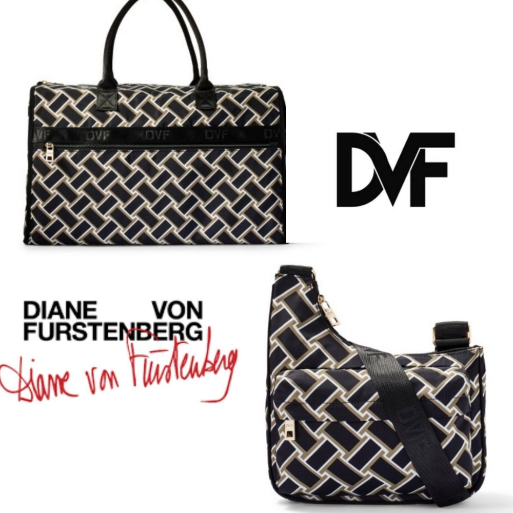 DVF Travel Bag Set of two NWT Vintage Weave